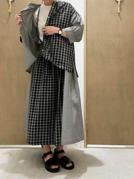 「Lene（レネ）のアイテム」を使った、bulle de savonさん（レディース・158cm）の夏コーディネート