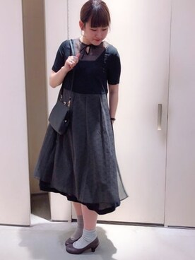 「Lene（レネ）のアイテム」を使った、bulle de savonさん（レディース・158cm）の春コーディネート