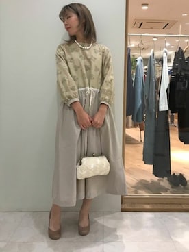 「Lene（レネ）のアイテム」を使った、bulle de savonさん（レディース・158cm）の秋コーディネート