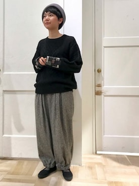 「Lene（レネ）のアイテム」を使った、bulle de savonさん（レディース・158cm）の秋コーディネート