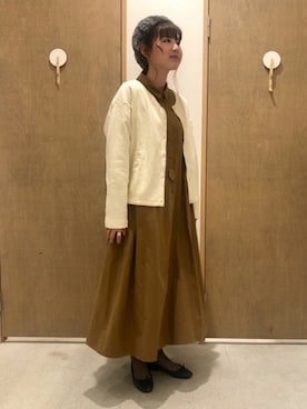 「Lene（レネ）のアイテム」を使った、bulle de savonさん（レディース・158cm）の秋コーディネート