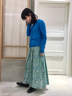 「Lene（レネ）のアイテム」を使った、bulle de savonさん（レディース・158cm）の春コーディネート