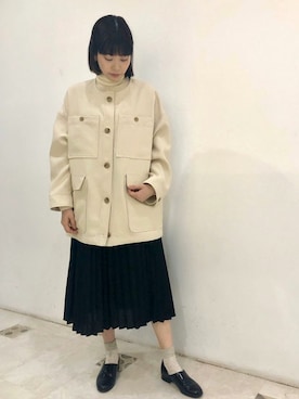 bulle de savon ノーカラーコート　ビュルデサボン bulle de savon｜ビュルデサボンのノーカラーコート通販 - ZOZOTOWN