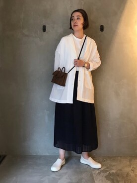 「yuni」｜「アイテム（ジャケット/アウター）」を使った、bulle de savonさん（レディース・165cm）の夏コーディネート