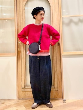 「Lene（レネ）のアイテム」を使った、bulle de savonさん（レディース・165cm）の秋コーディネート