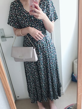 「MARC JACOBS（マークジェイコブス）のアイテム（バングル/リストバンド）」を使った、canaさん（レディース・157cm）の秋コーディネート