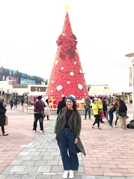 「アイテム（その他トップス、ブラウン系）」を使った、Nickyさん（レディース・164cm）の冬コーディネート