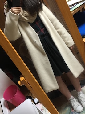 「アイテム（スカート）」を使った、aayanさん（レディース・154cm）の冬コーディネート
