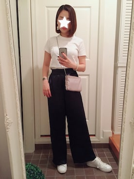 「PHILIPPE AUDIBERT（フィリップ オーディベール）の【WEB限定】PHILIPPE AUDIBERT ワイドチェーンブレスレット / gourmette（ブレスレット）」を使った、まるぴさん（レディース・165cm）の夏コーディネート