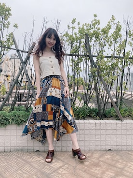 立崎 彩香さん（レディース・158cm）の夏コーディネート