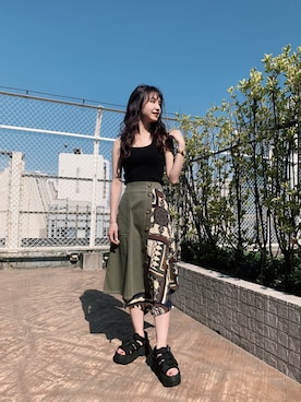 立崎 彩香さん（レディース・158cm）の夏コーディネート