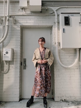 立崎 彩香さん（レディース・158cm）の秋コーディネート