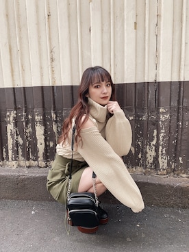 立崎 彩香さん（レディース・158cm）の冬コーディネート