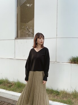 立崎 彩香さん（レディース・158cm）の秋コーディネート