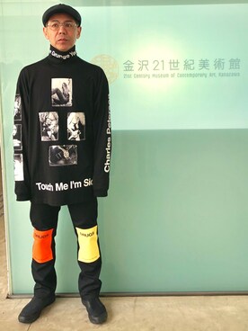 「TAKAHIROMIYASHITATheSoloIst.（タカヒロミヤシタザソロイスト）のアイテム（スニーカー）」を使った、apoohさん（メンズ・170cm）の冬コーディネート