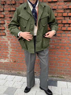 「J.M. WESTON（ジェイエムウエストン）のアイテム（その他シューズ）」を使った、Bifoさん（メンズ・182cm）の春コーディネート