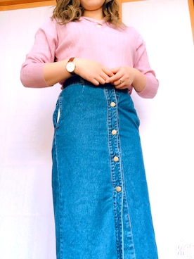 「chico_（チコ）のアイテム（スカート）」を使った、Honoさん（レディース・163cm）の春コーディネート