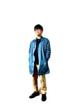 「JOURNAL STANDARD relume（ジャーナルスタンダード　レリューム）のアイテム（ステンカラーコート）」を使った、bokuさん（メンズ・160cm）の秋コーディネート
