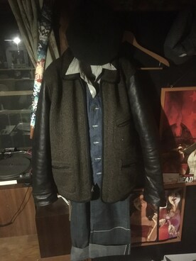 「SUGAR CANE（シュガーケーン）のアイテム（その他アウター）」を使った、Yさん（メンズ・171cm）の春コーディネート