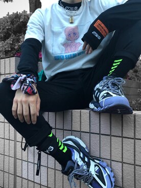 「Y-3（ワイスリー）のアイテム（アクセサリー）」を使った、やじゅせんさん（メンズ・160cm）の夏コーディネート