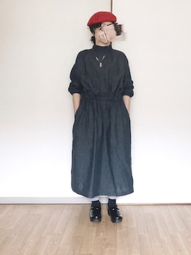 「TOUJOURS（トゥジュー）のアイテム」を使った、ナオさん（レディース・158cm）の秋コーディネート