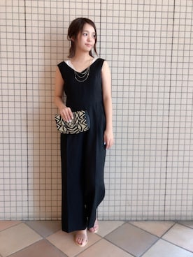 「laboratory work（ラボラトリーワーク）のアイテム（つなぎ/オールインワン）」を使った、laboratory work みょんさん（レディース・158cm）の春コーディネート