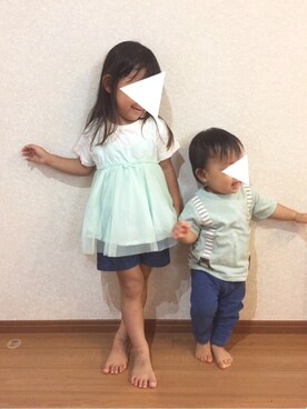 n*さん(キッズ・100cm)の夏コーディネート