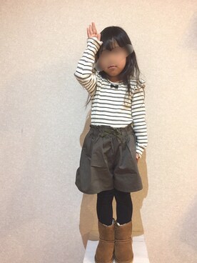 n＊さん（キッズ・100cm）の冬コーディネート
