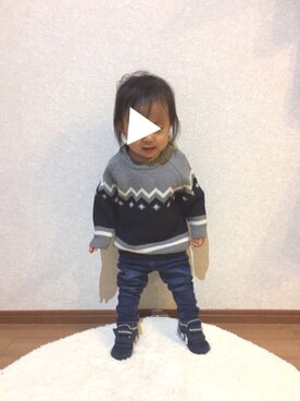 n*さん(キッズ・100cm)の冬コーディネート