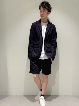 「G-STAR RAW（ジースターロゥ）のアイテム（テーラードジャケット）」を使った、G-Star RAWさん（メンズ・180cm）の春コーディネート