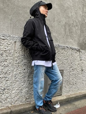 「G-STAR RAW（ジースターロゥ）のアイテム（ミリタリージャケット）」を使った、G-Star RAWさん（メンズ・170cm）の夏コーディネート