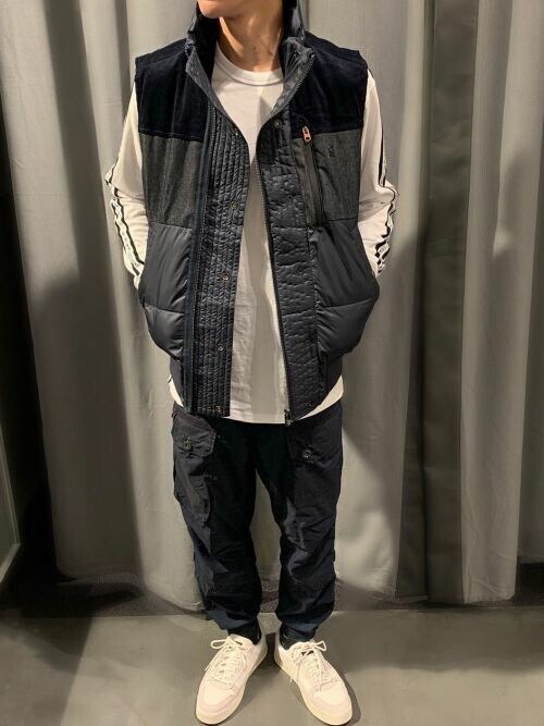 G-STAR RAW（ジースターロゥ）の「Denim Mix Quilted Puffer Vest