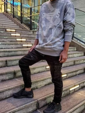 「G-STAR RAW（ジースターロゥ）のアイテム（スウェット）」を使った、G-Star RAWさん（メンズ・170cm）の秋コーディネート