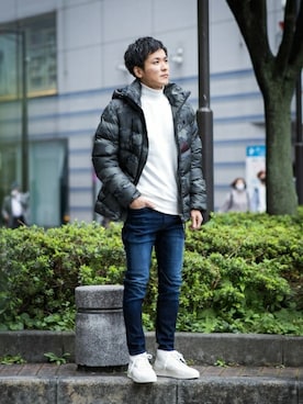 「G-STAR RAW（ジースターロゥ）のアイテム（ダウンジャケット/コート）」を使った、G-Star RAWさん（メンズ・170cm）の秋コーディネート