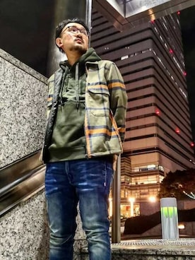 「G-STAR RAW（ジースターロゥ）のアイテム（ブルゾン）」を使った、G-Star RAWさん（メンズ・170cm）の冬コーディネート