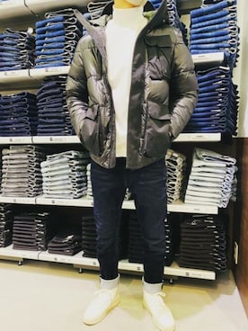 「G-STAR RAW（ジースターロゥ）のアイテム（ダウンジャケット/コート）」を使った、G-Star RAWさん（メンズ・171cm）の冬コーディネート