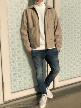 「G-STAR RAW（ジースターロゥ）のアイテム（スウェット）」を使った、G-Star RAWさん（メンズ・175cm）の冬コーディネート