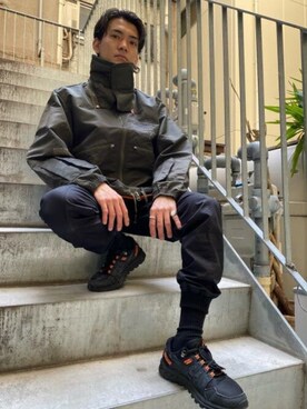 「G-STAR RAW（ジースターロゥ）のアイテム（MA-1）」を使った、G-Star RAWさん（メンズ・167cm）の春コーディネート