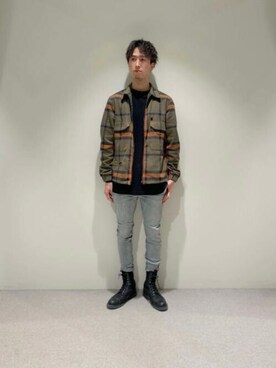 「G-STAR RAW（ジースターロゥ）のアイテム（ブルゾン）」を使った、G-Star RAWさん（メンズ・180cm）の春コーディネート