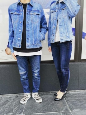 「G-STAR RAW（ジースターロゥ）のアイテム（デニムジャケット）」を使った、G-Star RAWさん（メンズ・167cm）の春コーディネート