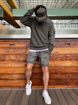 「G-STAR RAW（ジースターロゥ）のアイテム（スウェット）」を使った、G-Star RAWさん（メンズ・169cm）の春コーディネート