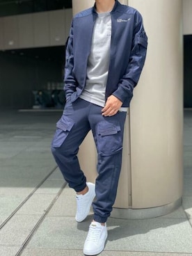 「G-STAR RAW（ジースターロゥ）のアイテム（スウェット）」を使った、G-Star RAWさん（メンズ・167cm）の夏コーディネート