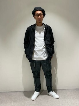 「G-STAR RAW（ジースターロゥ）のアイテム（ミリタリージャケット）」を使った、G-Star RAWさん（メンズ・178cm）の夏コーディネート