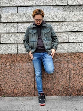「G-STAR RAW（ジースターロゥ）のアイテム（ブルゾン）」を使った、G-Star RAWさん（メンズ・178cm）の秋コーディネート