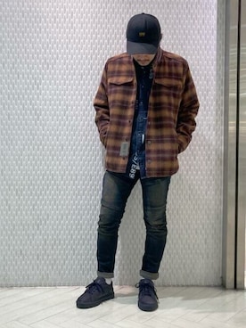 「G-STAR RAW（ジースターロゥ）のアイテム（ブルゾン）」を使った、G-Star RAWさん（メンズ・170cm）の秋コーディネート