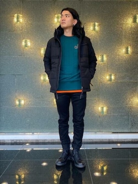 「G-STAR RAW（ジースターロゥ）のアイテム（ダウンジャケット/コート）」を使った、G-Star RAWさん（メンズ・167cm）の冬コーディネート