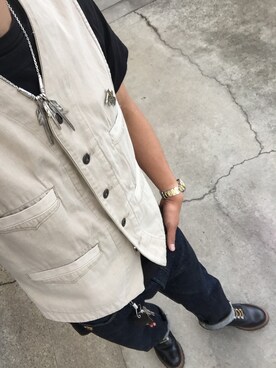 「schott（ショット）のアイテム（その他）」を使った、KAZUKI YAMADAさん（メンズ・178cm）の春コーディネート