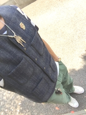 「schott（ショット）のアイテム（その他）」を使った、KAZUKI YAMADAさん（メンズ・178cm）の春コーディネート