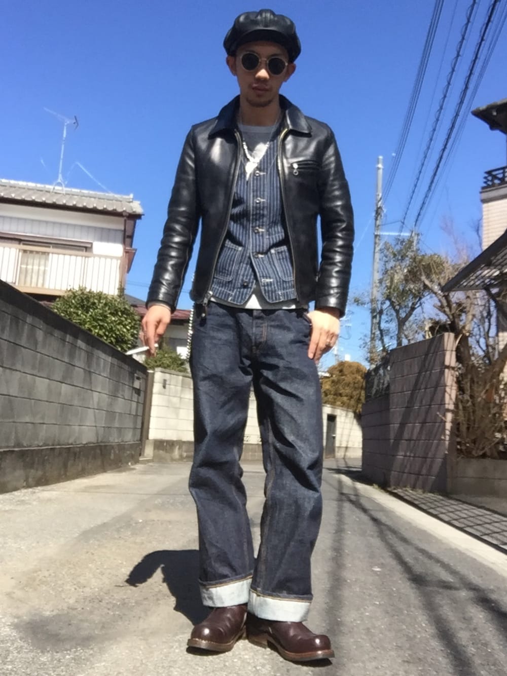 Schott/ショット/6103US TRUCKER JACKET Horween Leather/トラッカー