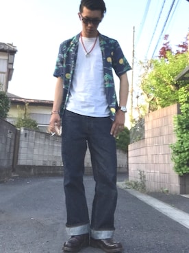 「SCHOTT」｜「アイテム（腕時計）」を使った、KAZUKI YAMADAさん（メンズ・178cm）の春コーディネート